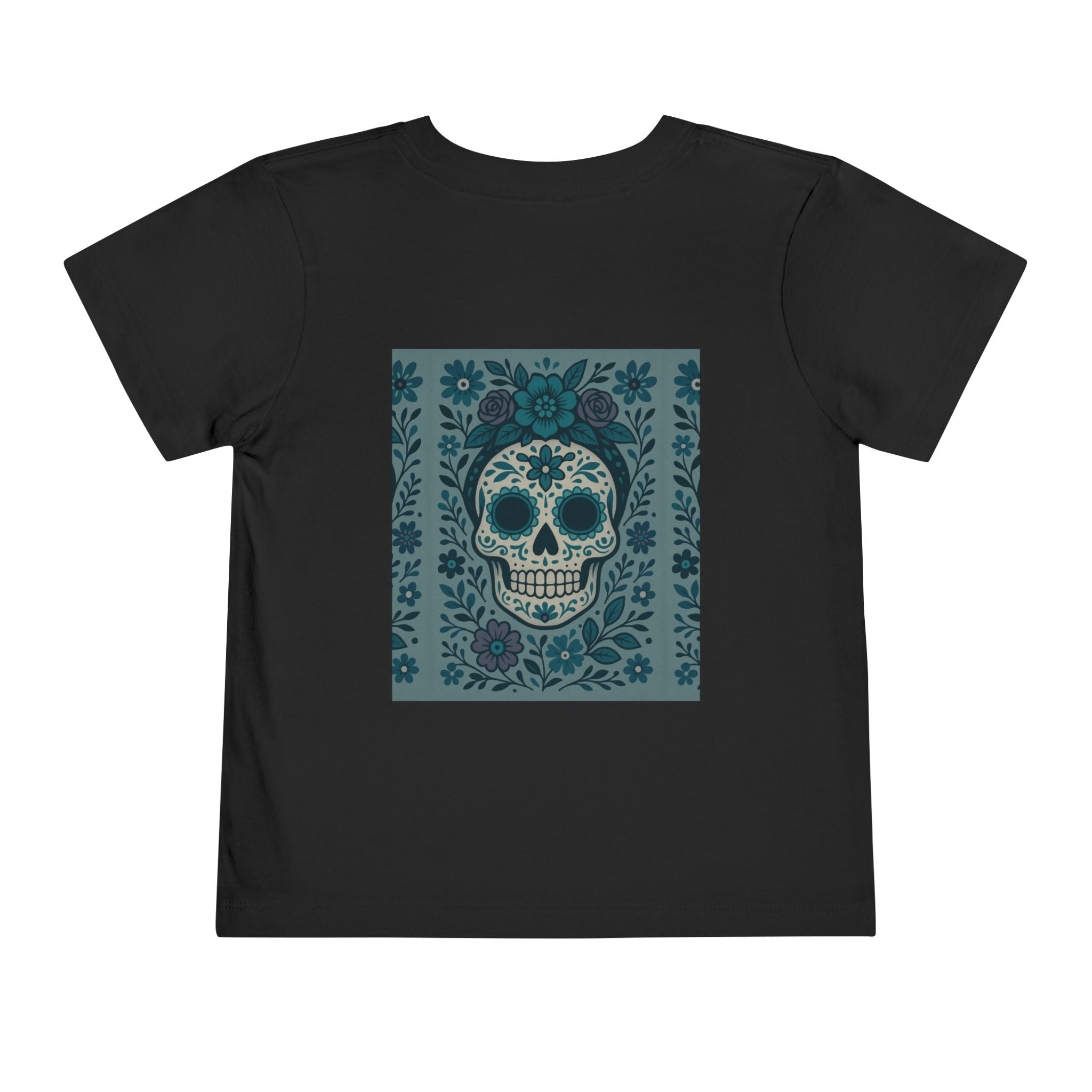 MOSiQ | Day of the Dead  Sugar Skull Toddler Tee, Kids' Halloween Shirt, Día de los Muertos Gift, Cute Toddler Outfit, Toddler Graphic T-Shirt
