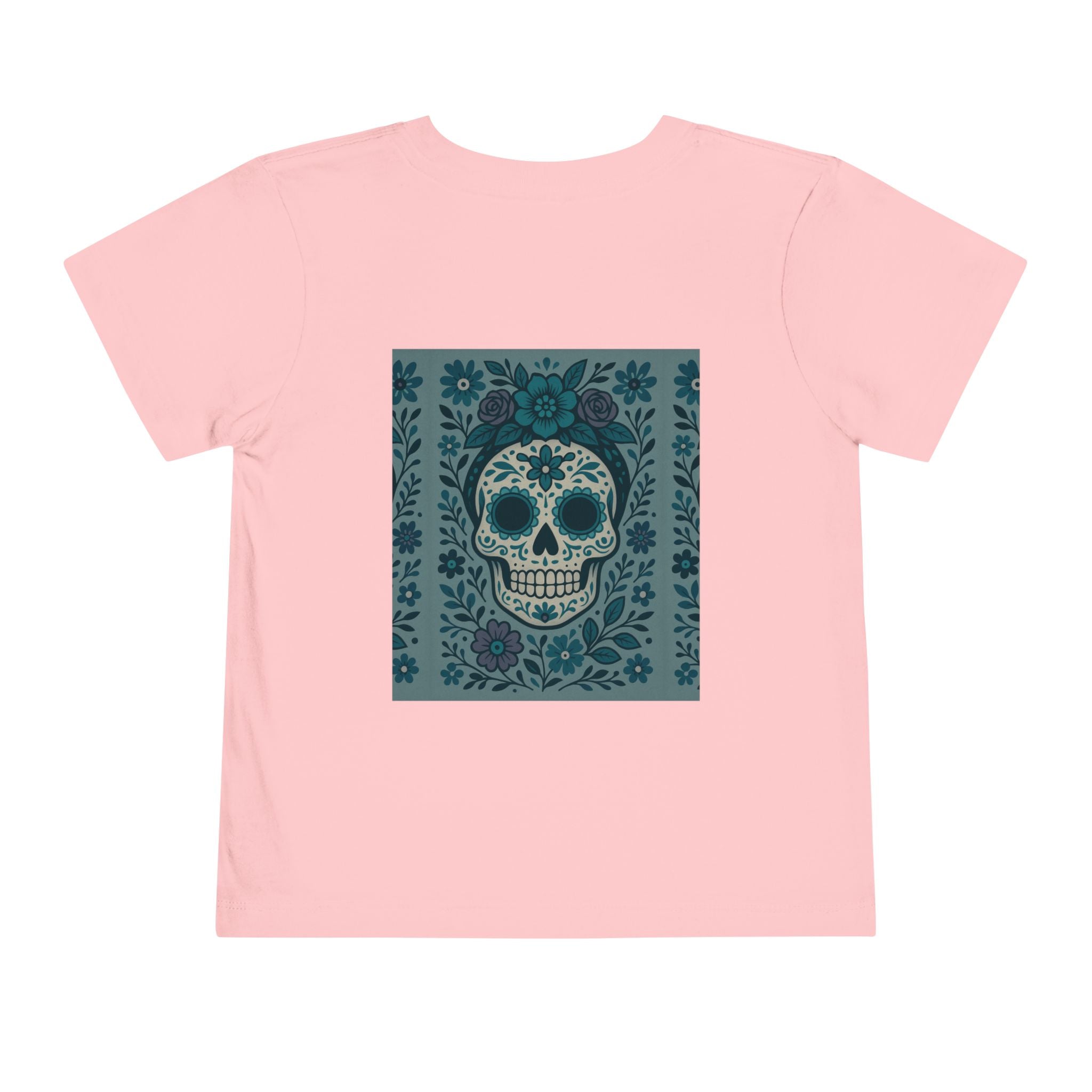 MOSiQ | Day of the Dead  Sugar Skull Toddler Tee, Kids' Halloween Shirt, Día de los Muertos Gift, Cute Toddler Outfit, Toddler Graphic T-Shirt
