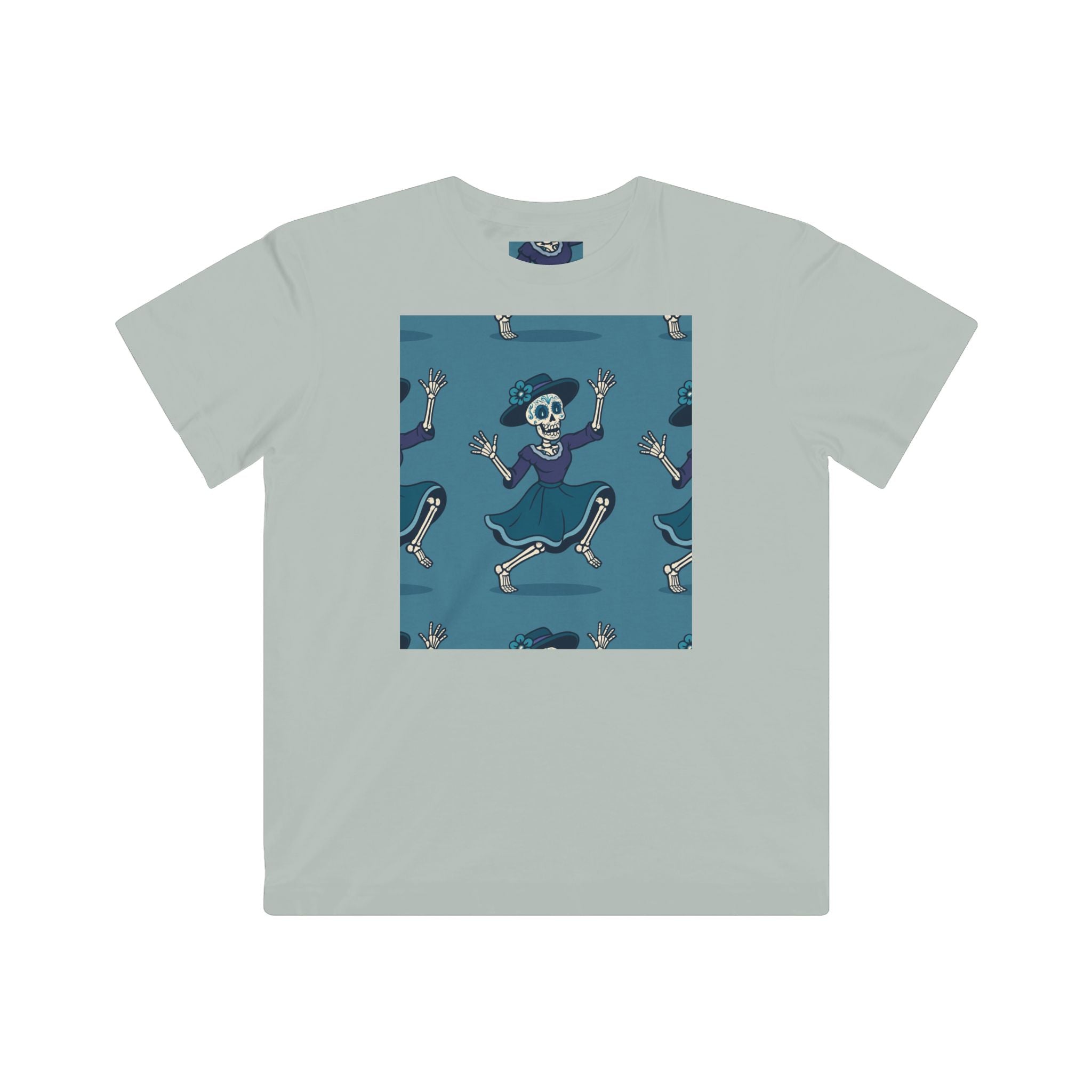 MOSiQ | Day of the Dead  Kids Halloween Skeleton Tee, Fun Kids Shirt, Spooky Costume Tee, Trick or Treat Shirt, Gift for Kids, Halloween Party Outfit