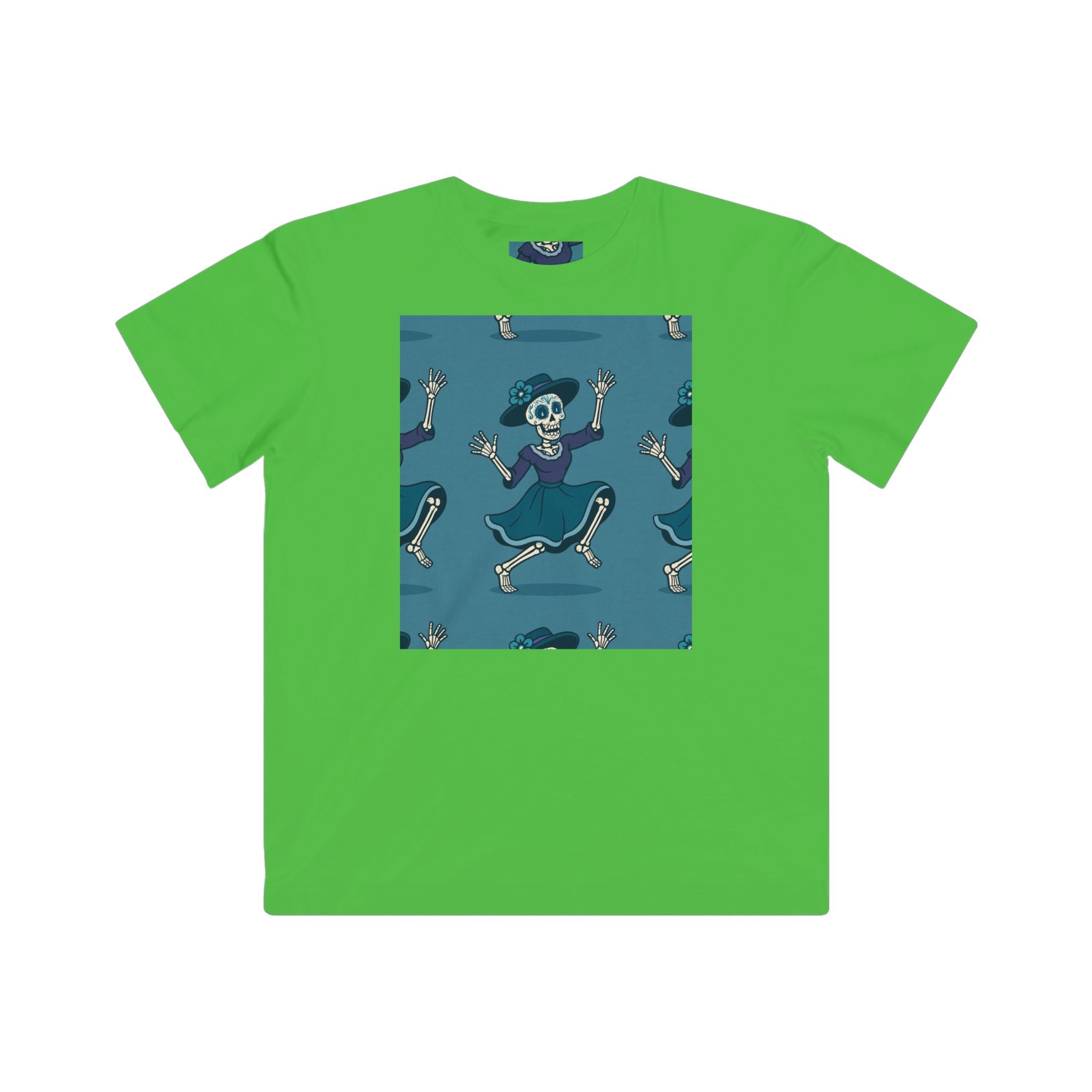 MOSiQ | Day of the Dead  Kids Halloween Skeleton Tee, Fun Kids Shirt, Spooky Costume Tee, Trick or Treat Shirt, Gift for Kids, Halloween Party Outfit