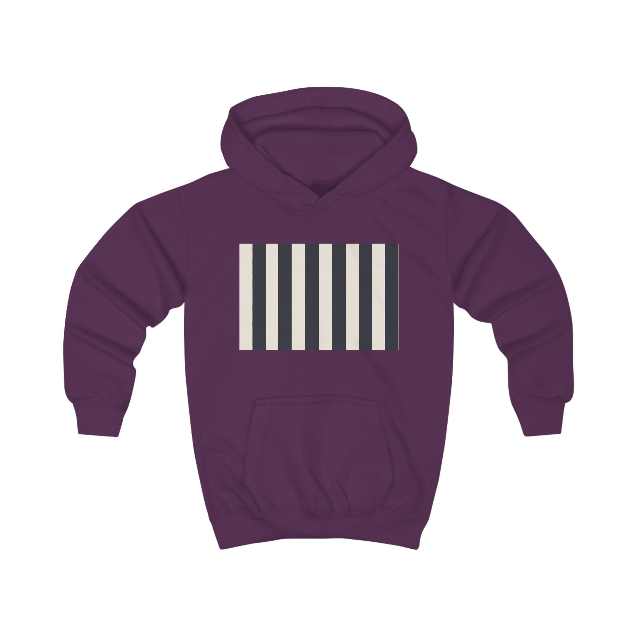 MOSiQ | Day of the Dead Kids Skull Costume Striped Kids Hoodie | Comfy Youth Pullover, Trendy Sweatshirt for Boys & Girls, Perfect Gift for Birthdays and Holidays