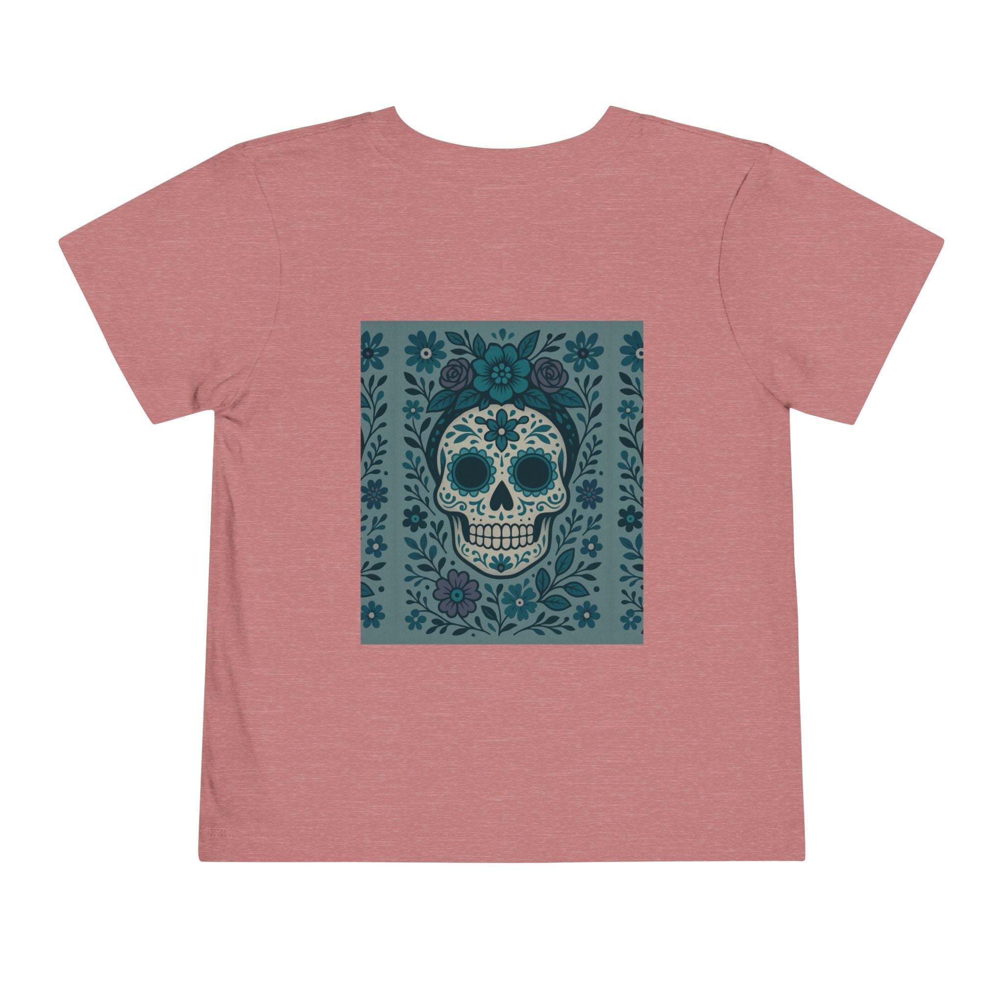 MOSiQ | Day of the Dead  Sugar Skull Toddler Tee, Kids' Halloween Shirt, Día de los Muertos Gift, Cute Toddler Outfit, Toddler Graphic T-Shirt