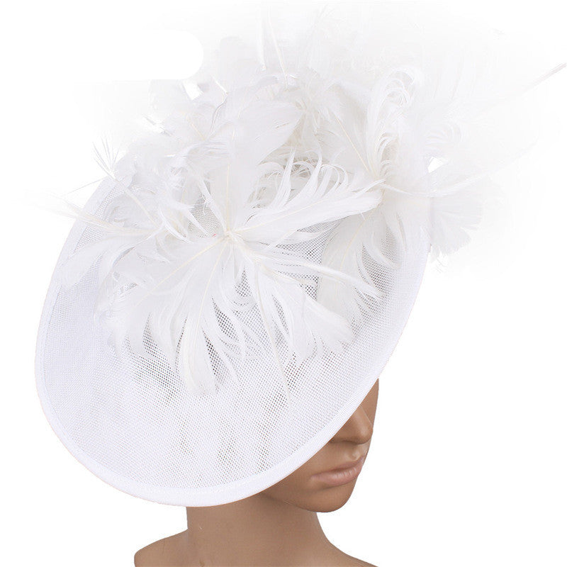 MOSiQ | Day of the Dead High-End Top Hat Hair Accessories Aristocratic Ladies Feather Hat Hair Accessories Hairpin