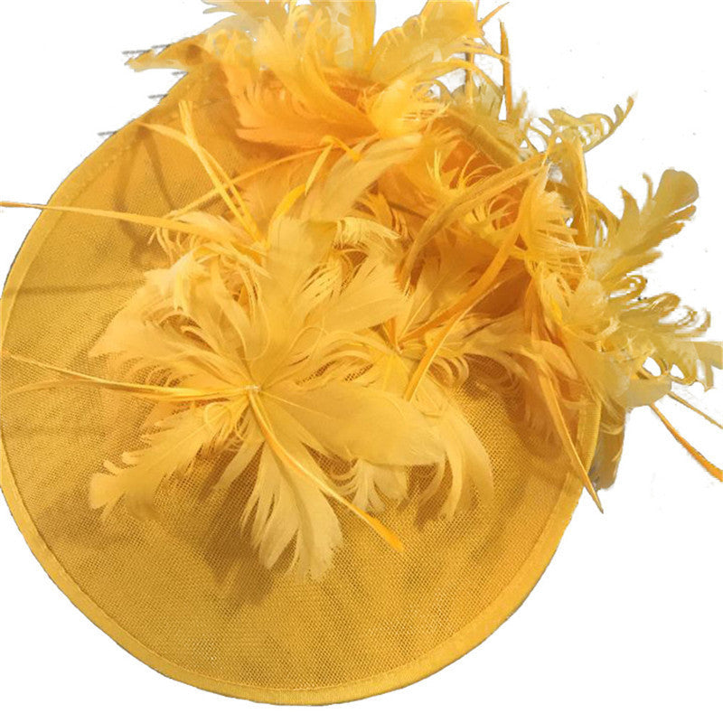 MOSiQ | Day of the Dead High-End Top Hat Hair Accessories Aristocratic Ladies Feather Hat Hair Accessories Hairpin