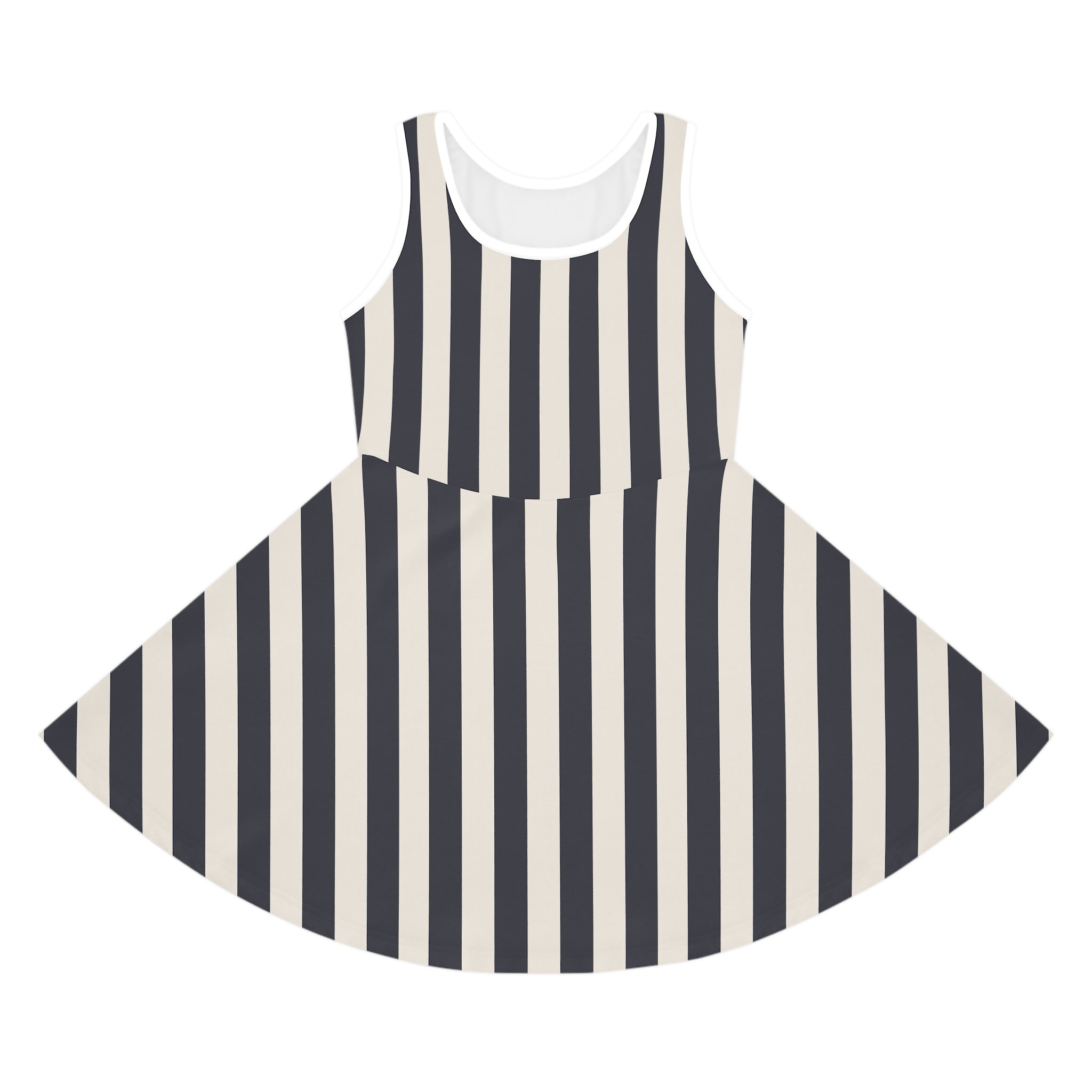 MOSiQ | Day of the Dead Bone Girls' Sundress, Playful Everyday Outfit, Casual Dress for Girls, Perfect for Birthday Parties