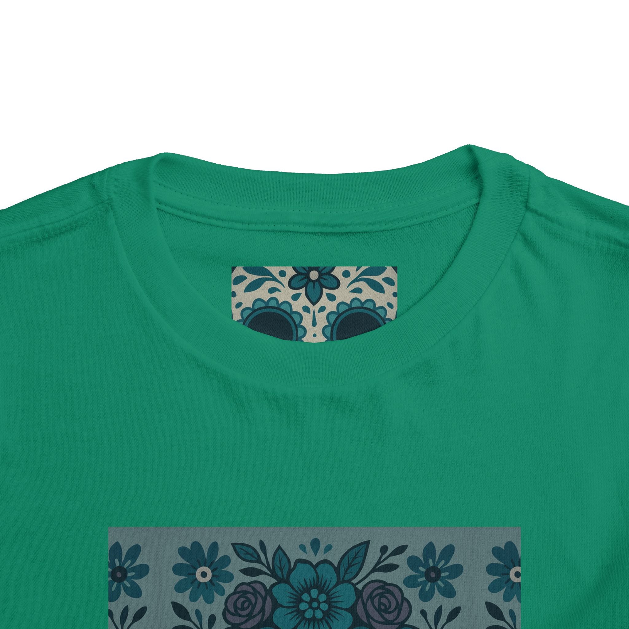 MOSiQ | Day of the Dead  Sugar Skull Toddler Tee, Kids' Halloween Shirt, Día de los Muertos Gift, Cute Toddler Outfit, Toddler Graphic T-Shirt