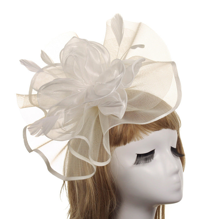 MOSiQ | Day of the Dead Lady In Top Hat Vintage Gauze Tiara Banquet