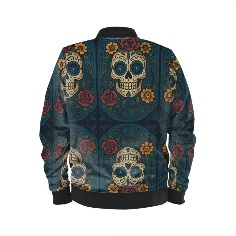 MOSiQ | Day of the Dead Skull Mens Bomber Jacket