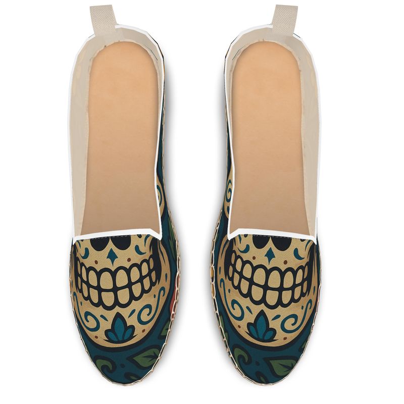 MOSiQ | Day of the Dead Skull Loafer Espadrilles