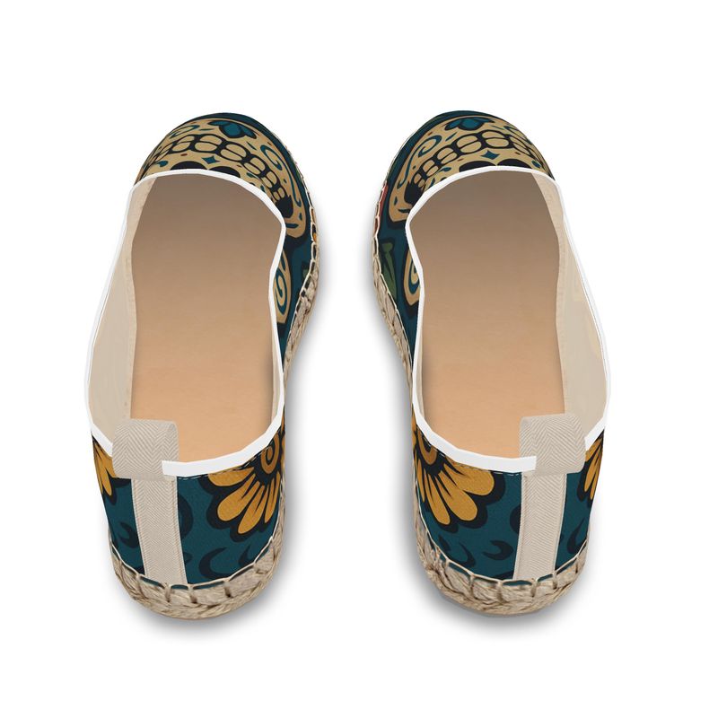 MOSiQ | Day of the Dead Skull Loafer Espadrilles