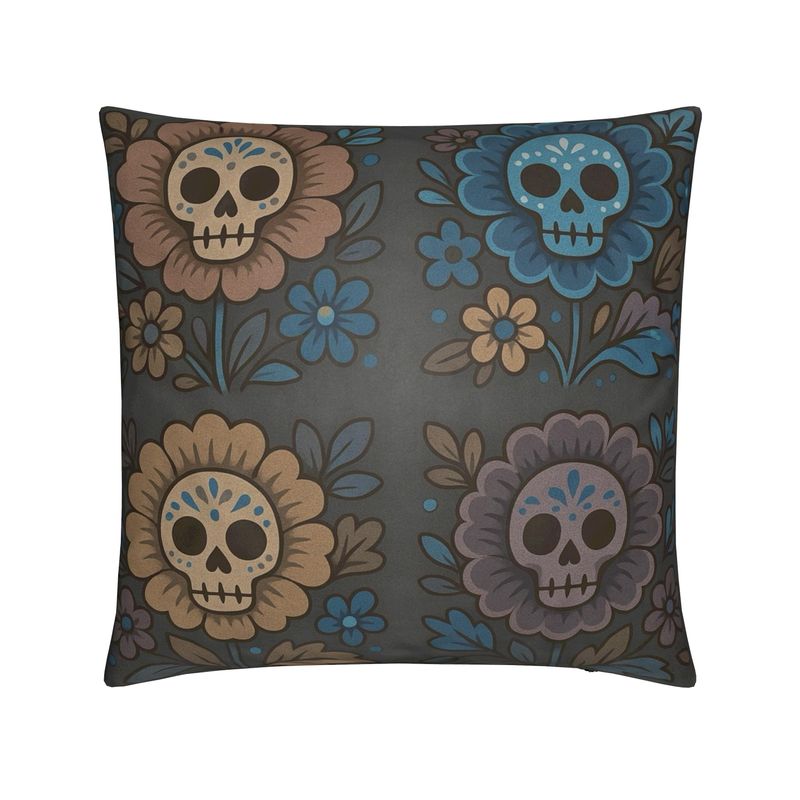 MOSiQ | Day of the Dead Flower Skull Cushions