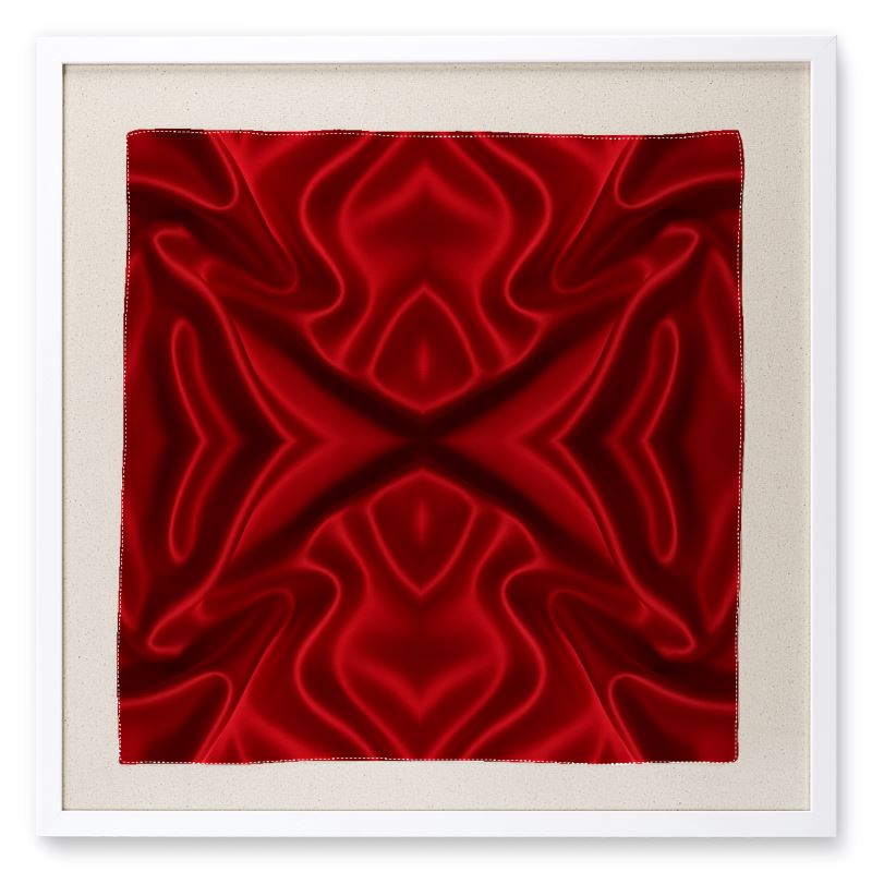 MOSiQ | Day of the Dead Rose Framed Silk Scarf