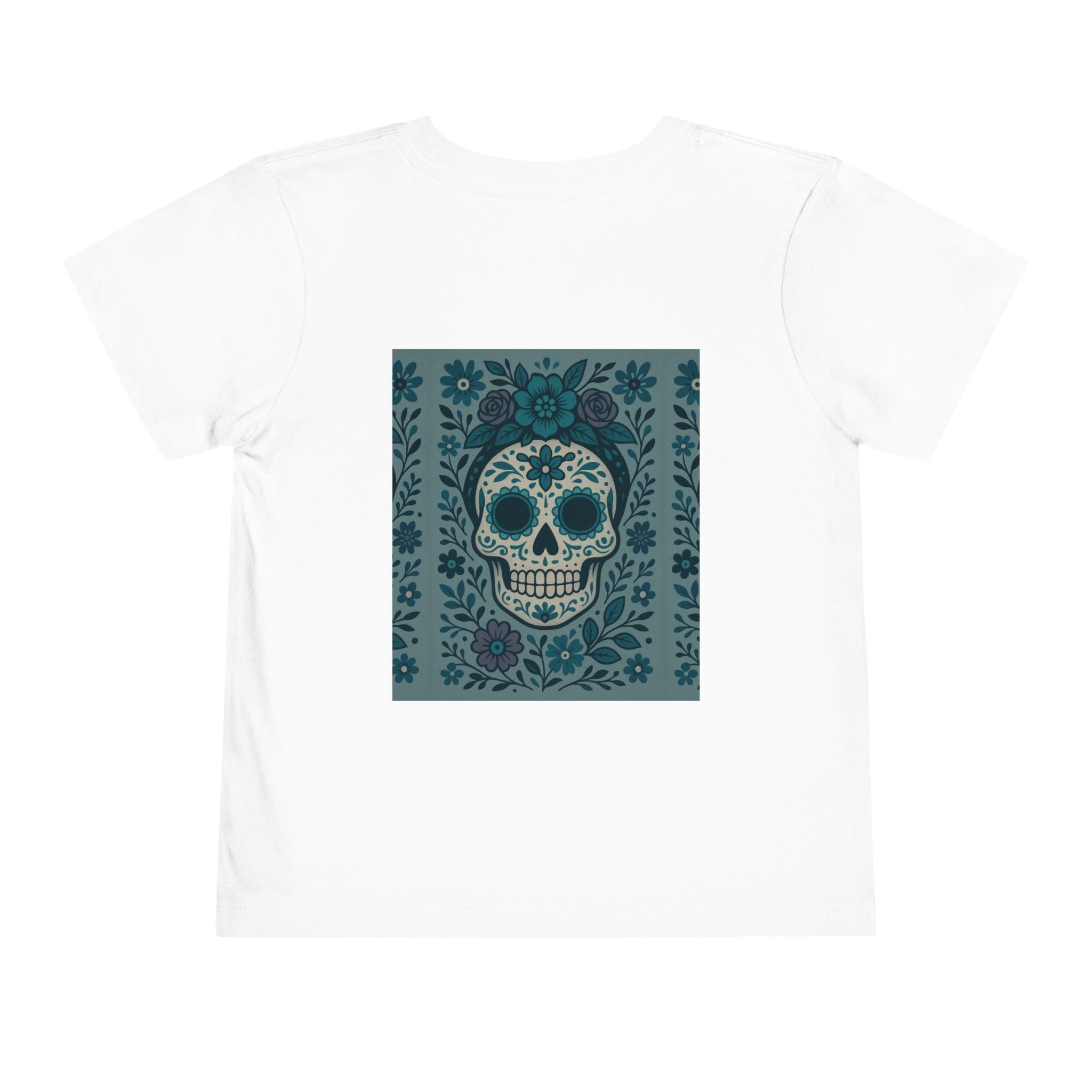 MOSiQ | Day of the Dead  Sugar Skull Toddler Tee, Kids' Halloween Shirt, Día de los Muertos Gift, Cute Toddler Outfit, Toddler Graphic T-Shirt