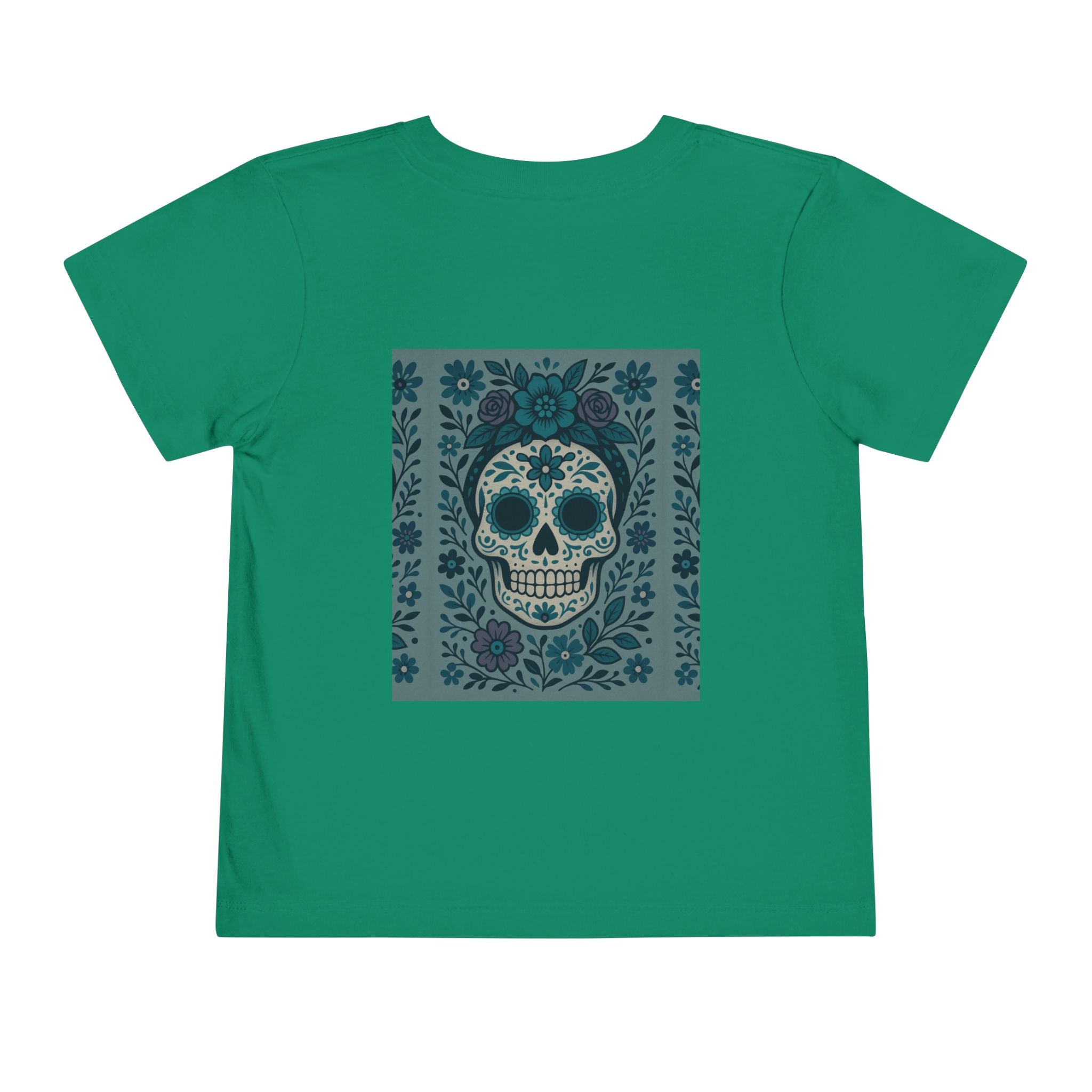 MOSiQ | Day of the Dead  Sugar Skull Toddler Tee, Kids' Halloween Shirt, Día de los Muertos Gift, Cute Toddler Outfit, Toddler Graphic T-Shirt