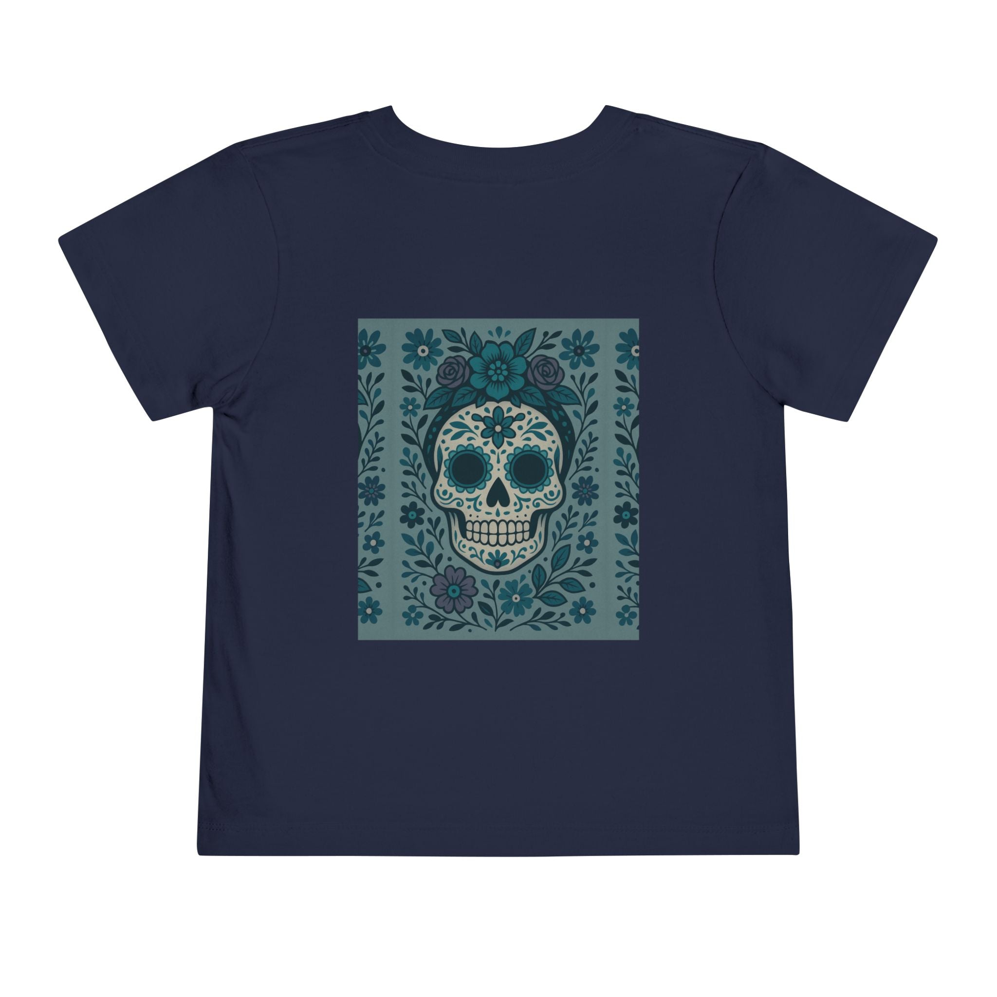 MOSiQ | Day of the Dead  Sugar Skull Toddler Tee, Kids' Halloween Shirt, Día de los Muertos Gift, Cute Toddler Outfit, Toddler Graphic T-Shirt