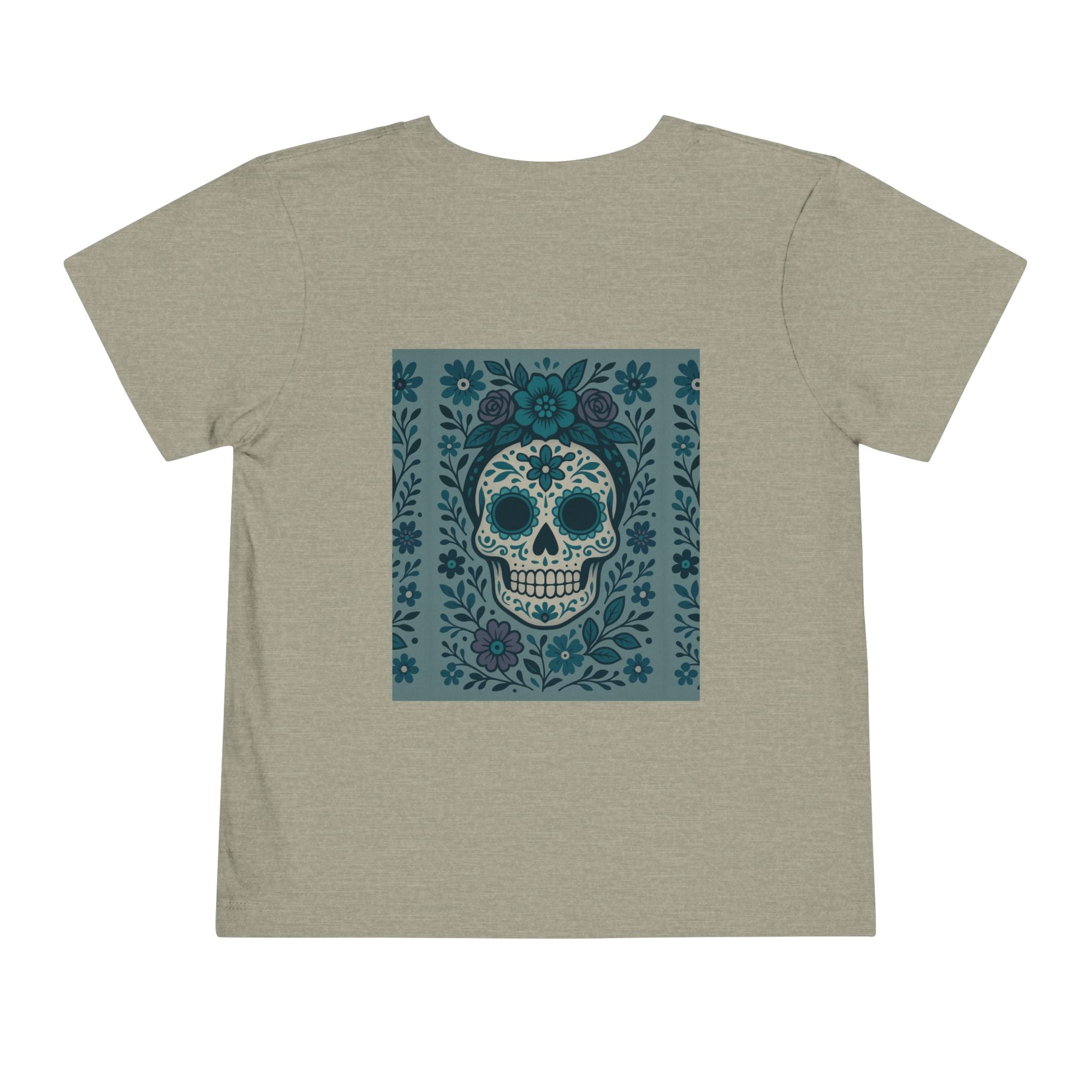 MOSiQ | Day of the Dead  Sugar Skull Toddler Tee, Kids' Halloween Shirt, Día de los Muertos Gift, Cute Toddler Outfit, Toddler Graphic T-Shirt