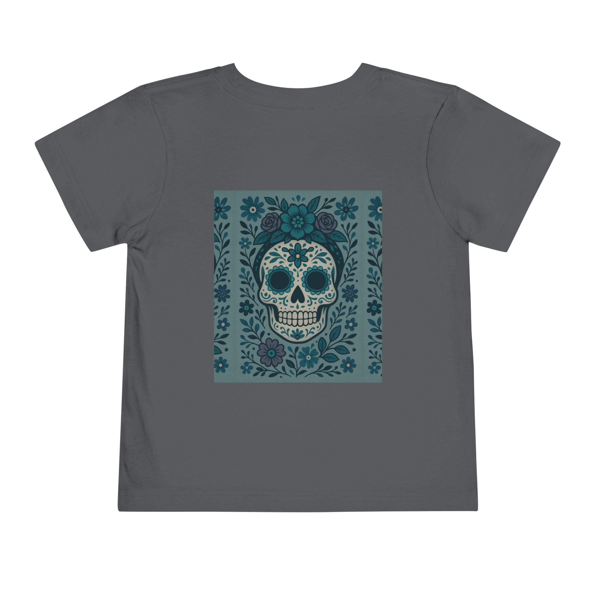 MOSiQ | Day of the Dead  Sugar Skull Toddler Tee, Kids' Halloween Shirt, Día de los Muertos Gift, Cute Toddler Outfit, Toddler Graphic T-Shirt