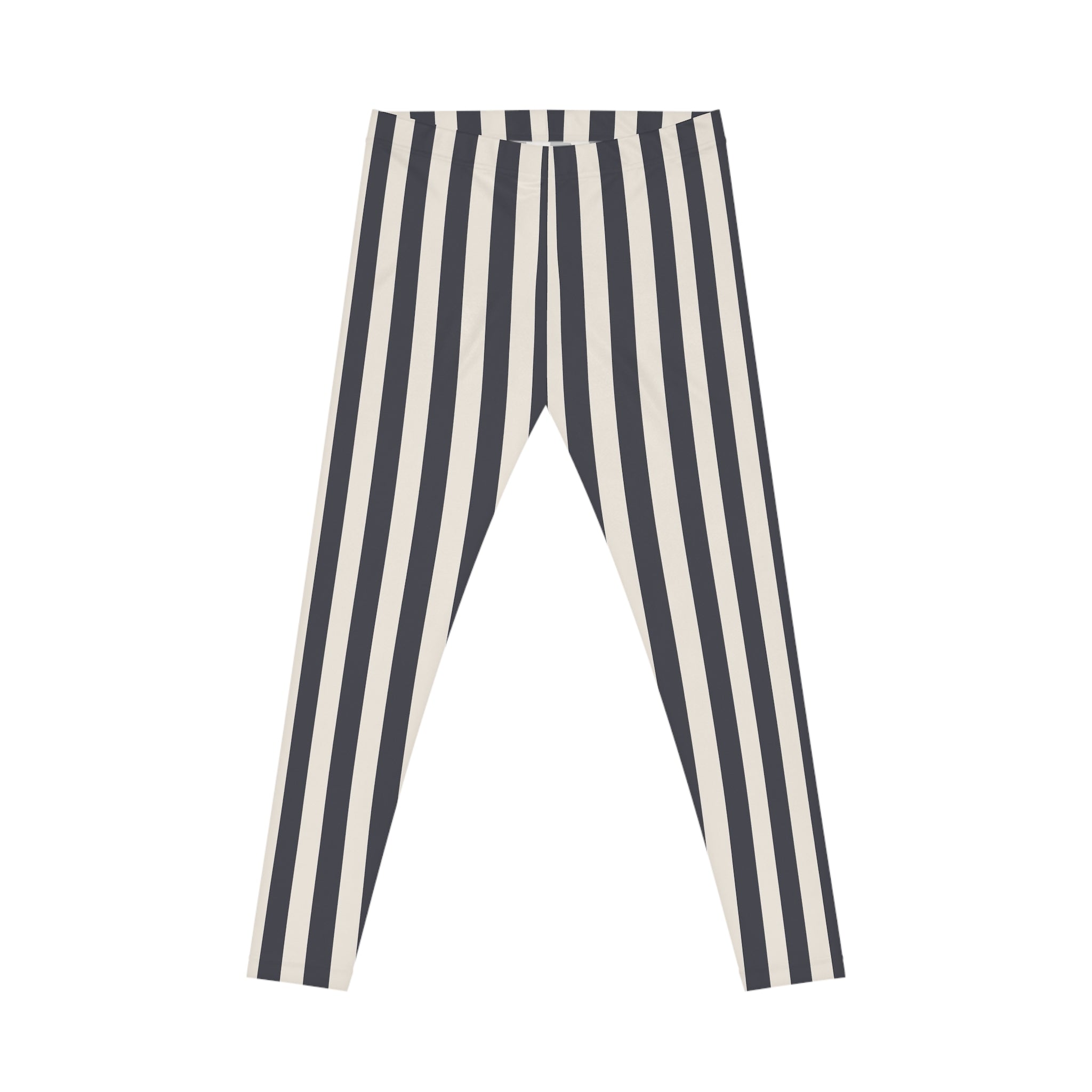 MOSiQ | Day of the Dead Women's Casual Leggings, Striped Activewear, Workout Pants, Everyday Comfort Leggings, Gift for Her, Trendy Fashion