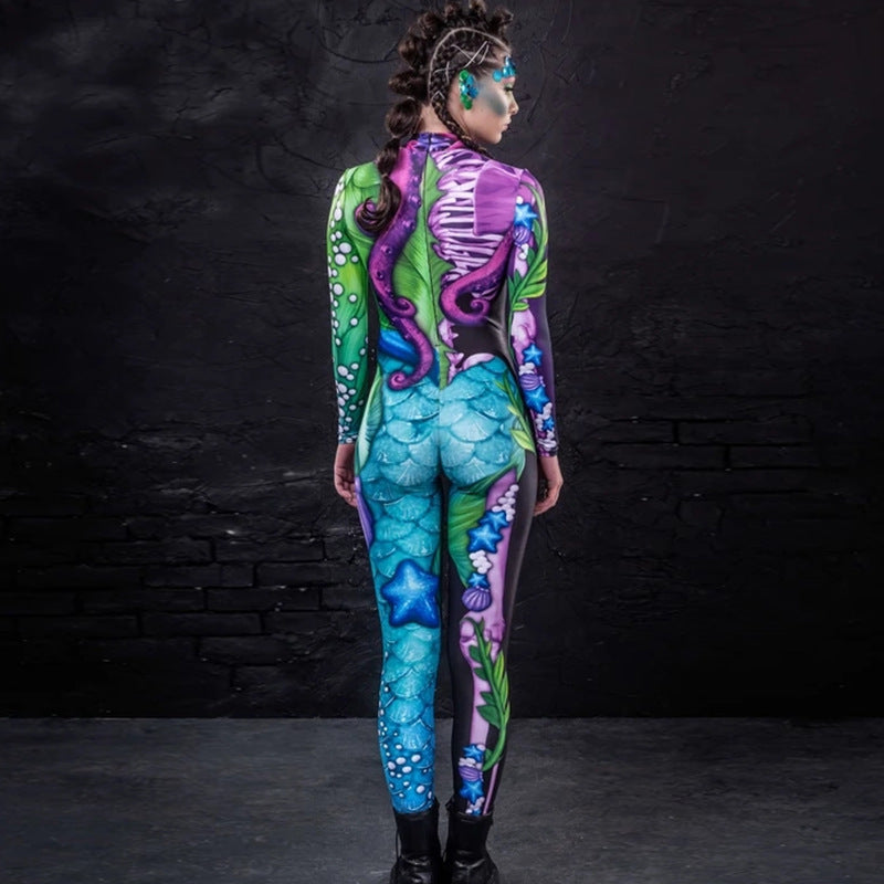 MOSiQ | Day of the Dead Women's Tights Clothing Jumpsuit Cosplay