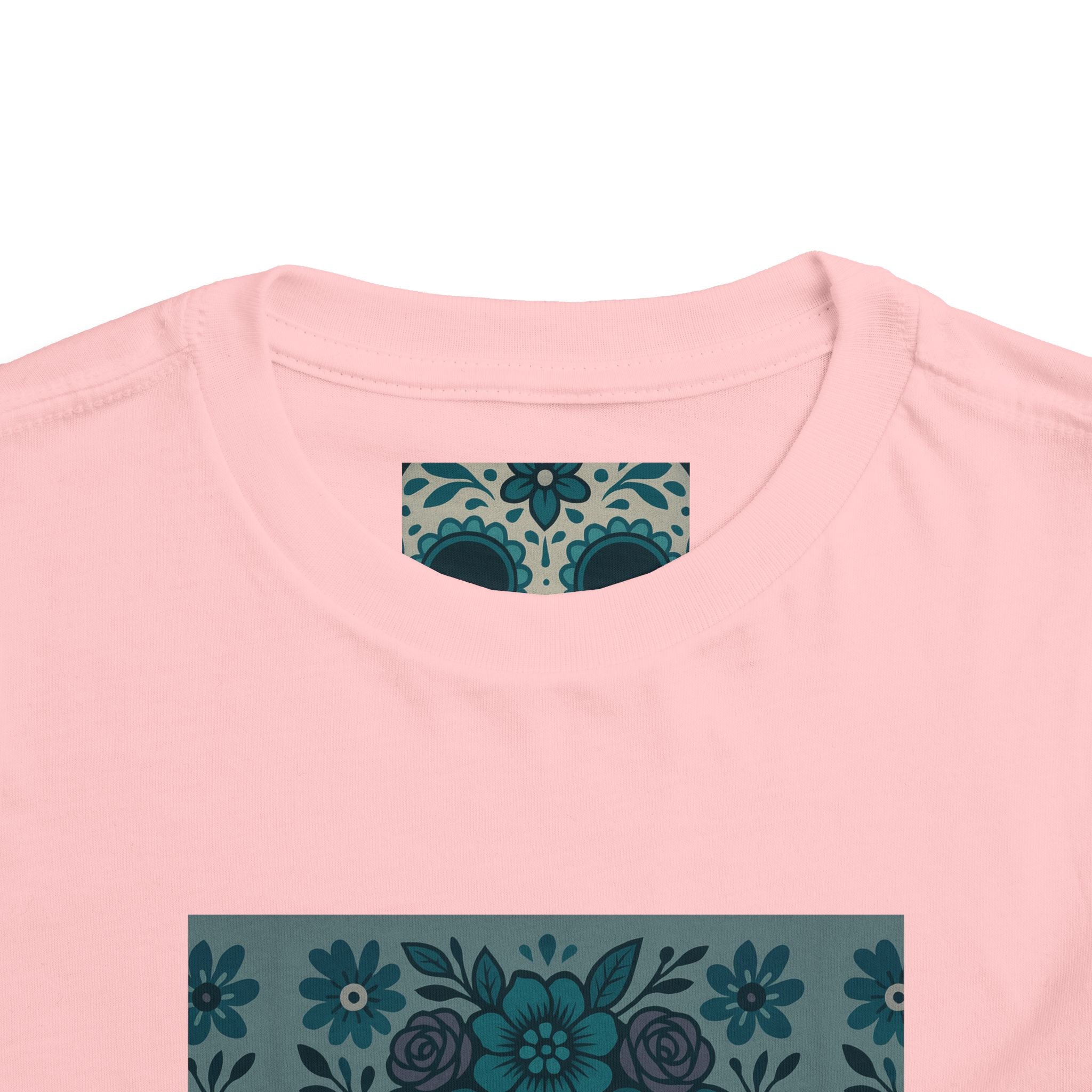 MOSiQ | Day of the Dead  Sugar Skull Toddler Tee, Kids' Halloween Shirt, Día de los Muertos Gift, Cute Toddler Outfit, Toddler Graphic T-Shirt