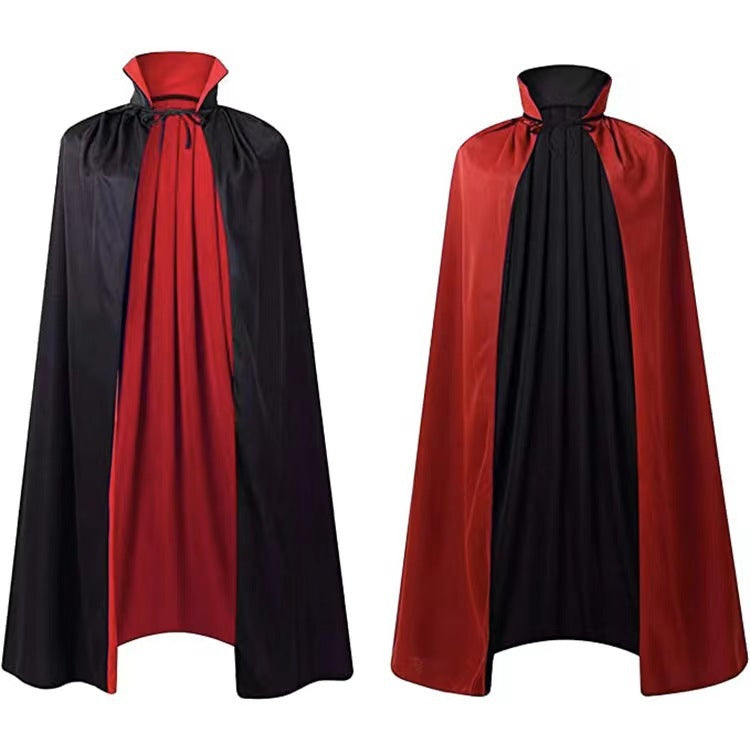 MOSiQ | Day of the Dead Halloween Cloak Costumes Wizard Cloak For Children Hooded Capes Mantle Black Party Decoration