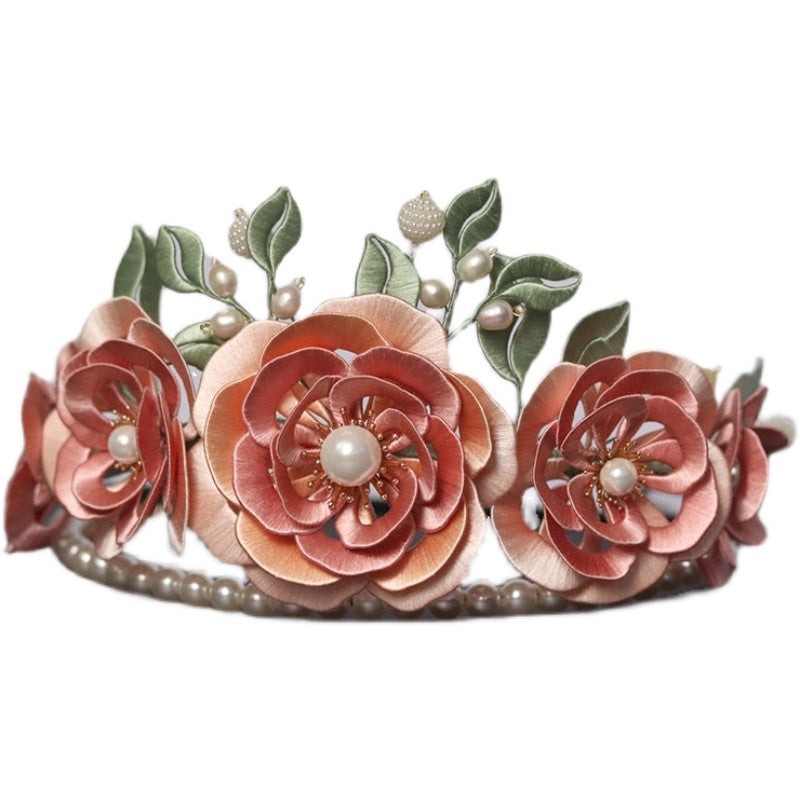 MOSiQ | Day of the Dead Flower Festival Hair Crown Wrapped With Flower Hairpin