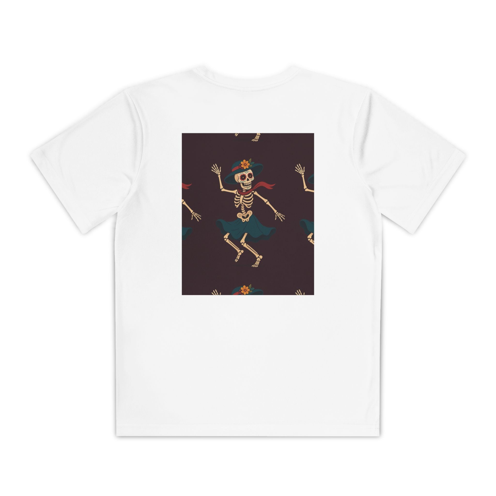 MOSiQ | Day of the Dead Kids Skeleton Costume Youth Skeleton Dance Tee, Fun Halloween Shirt for Kids, Spooky Costume Top, Trendy Skeleton Graphic T-Shirt, Perfect for Parties, Gifts