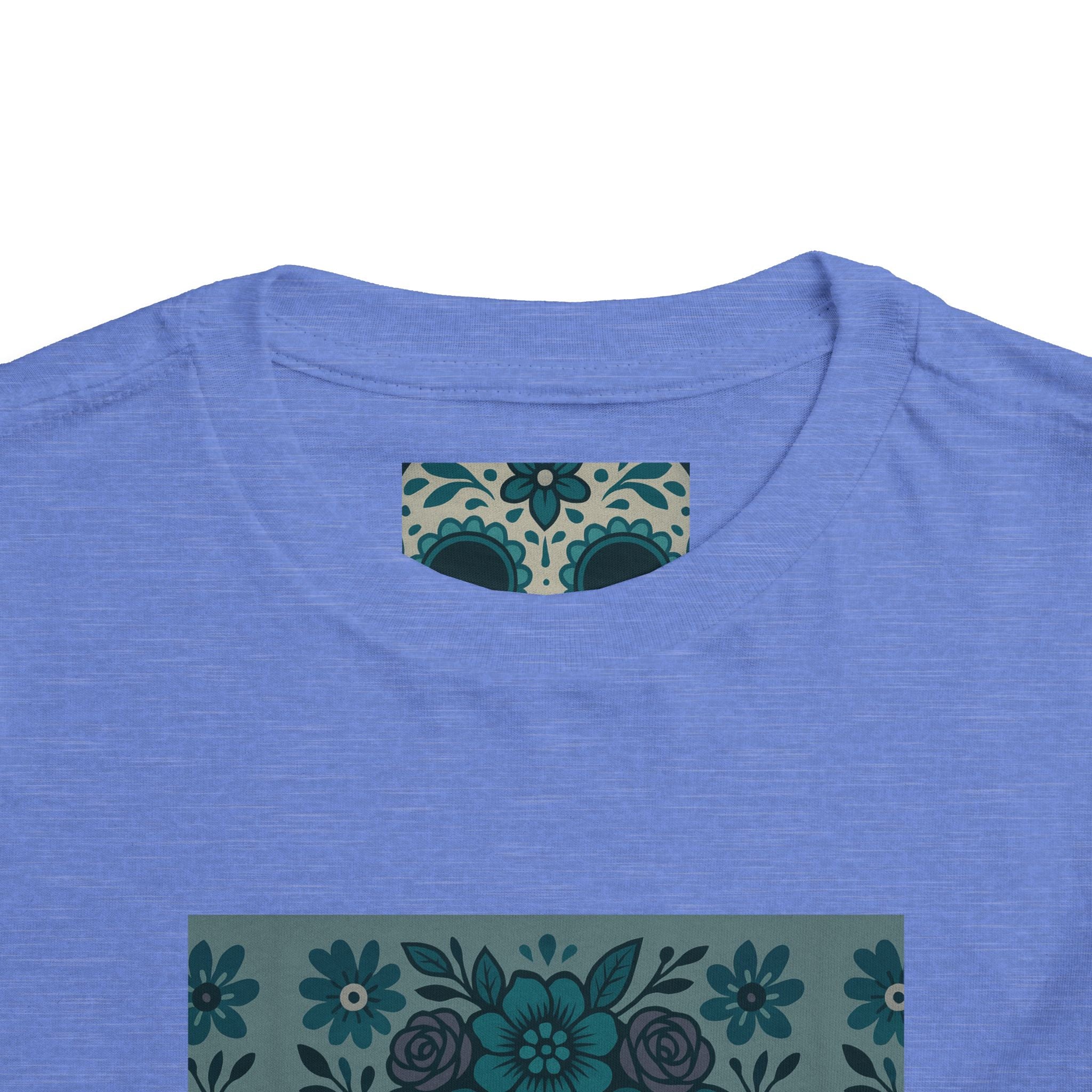 MOSiQ | Day of the Dead  Sugar Skull Toddler Tee, Kids' Halloween Shirt, Día de los Muertos Gift, Cute Toddler Outfit, Toddler Graphic T-Shirt