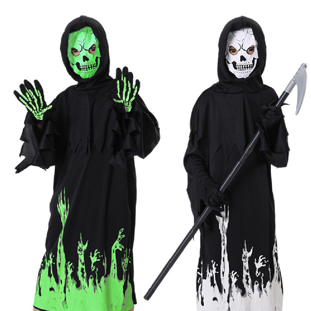 MOSiQ | Day of the Dead Halloween Death Costume Luminous