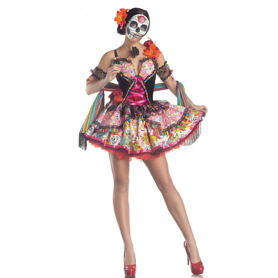 MOSiQ | Day of the Dead  Halloween Spiritual Love Costume Performance Costume Role Play Demon Vampire Stage Wear