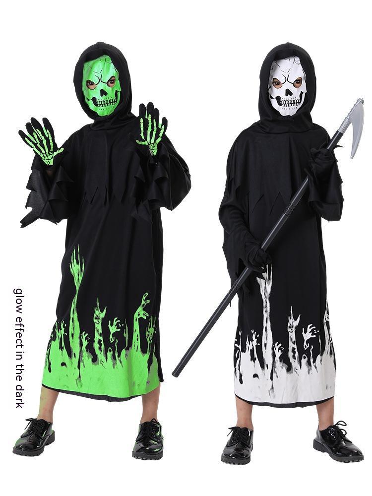 MOSiQ | Day of the Dead Halloween Death Costume Luminous
