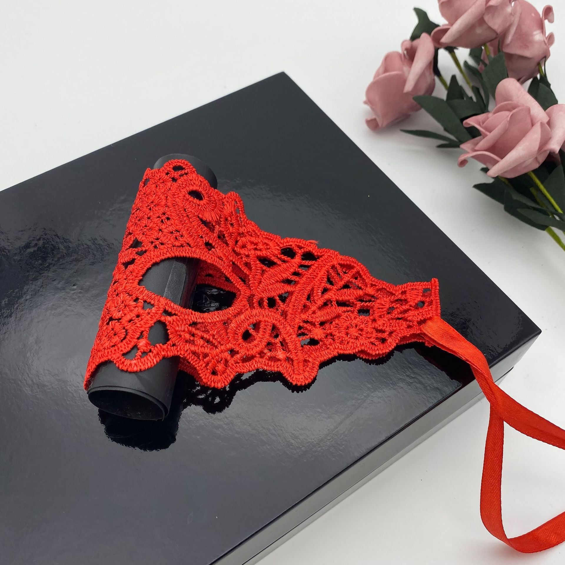 MOSiQ | Day of the Dead Sexy Lace Half Face Mask Ball Adult Princess Sexy Eye Mask Halloween Props Performance