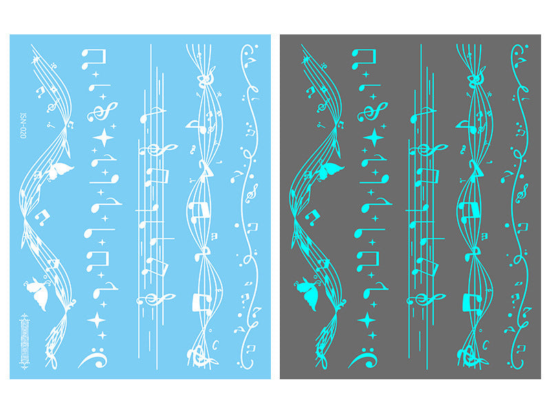 MOSiQ | Day of the Dead  Luminous White Tattoo Stickers Face Pasters Hannah Arm Stickers