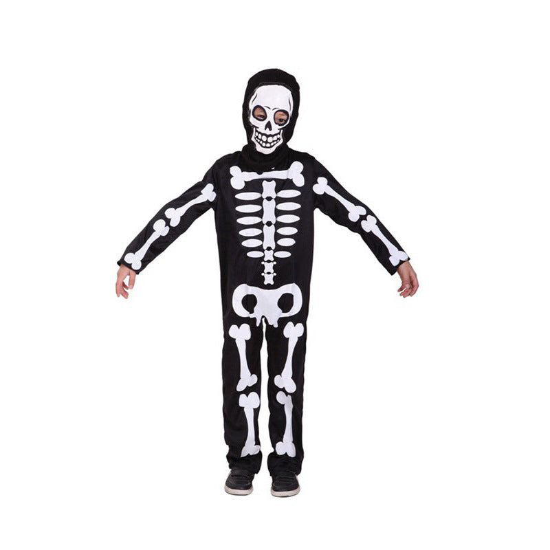 MOSiQ | Day of the Dead Halloween Carnival Party Children Boy Skull Makeup Ball Performance Costume