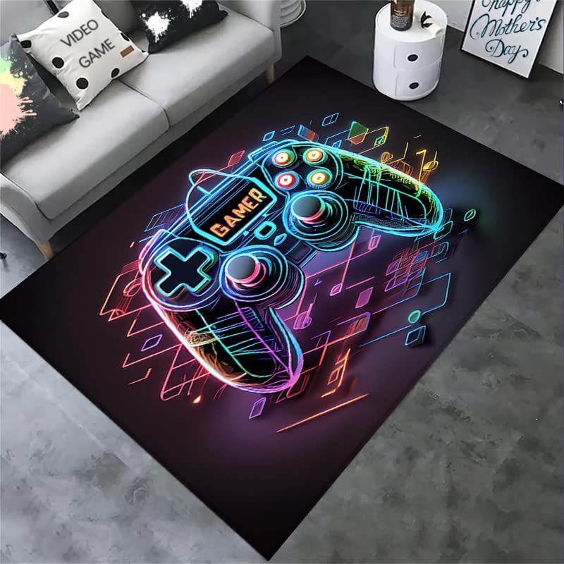 Boy's Room Cloth With E-sports Games Carpet