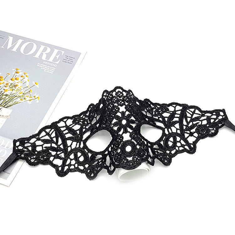 MOSiQ | Day of the Dead Sexy Lace Half Face Mask Ball Adult Princess Sexy Eye Mask Halloween Props Performance