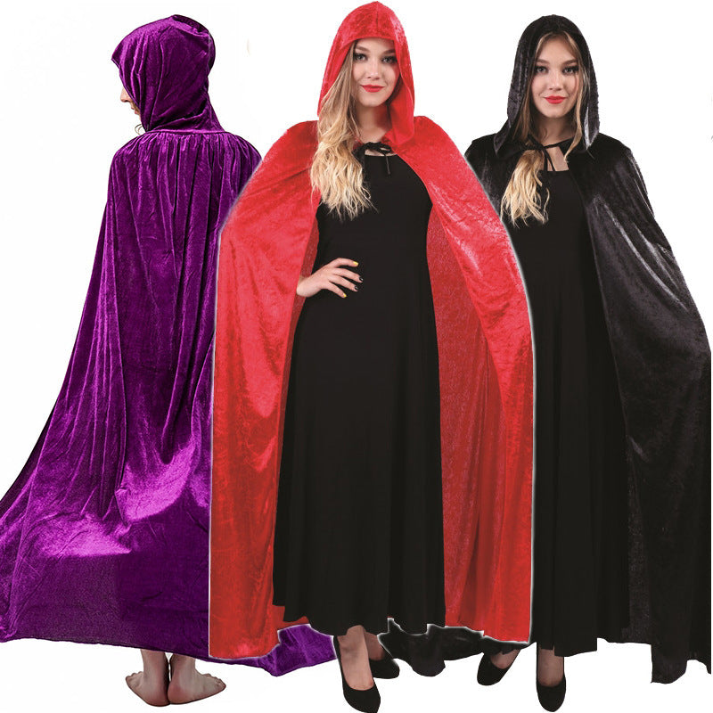MOSiQ | Day of the Dead  Women's Gold Velvet Cape Cloak