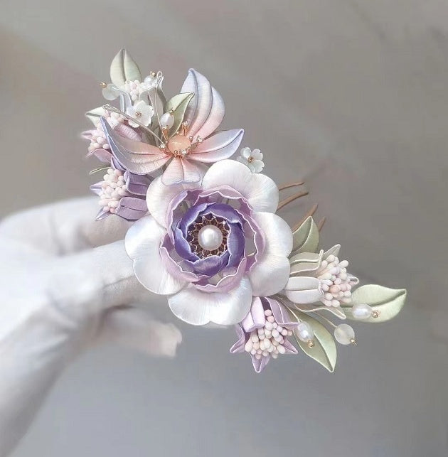 MOSiQ | Day of the Dead Flower Festival Hair Crown Wrapped With Flower Hairpin