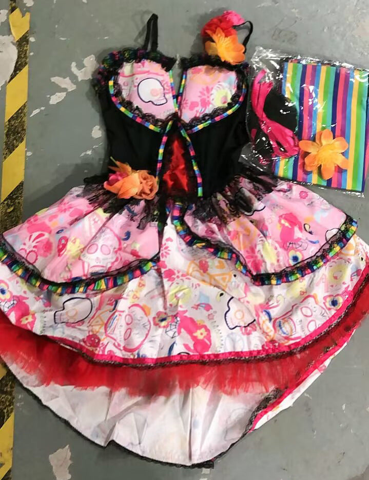 MOSiQ | Day of the Dead  Halloween Spiritual Love Costume Performance Costume Role Play Demon Vampire Stage Wear