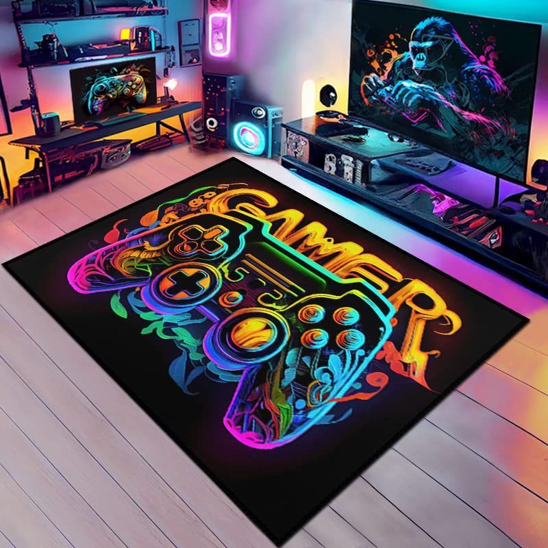 Boy's Room Cloth With E-sports Games Carpet