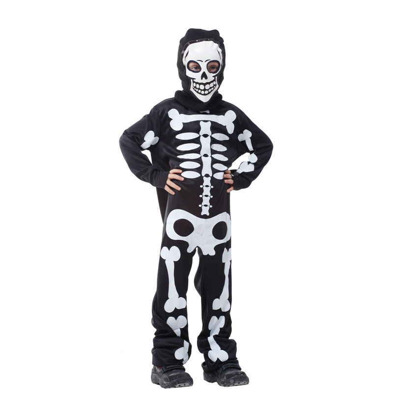 MOSiQ | Day of the Dead Halloween Carnival Party Children Boy Skull Makeup Ball Performance Costume