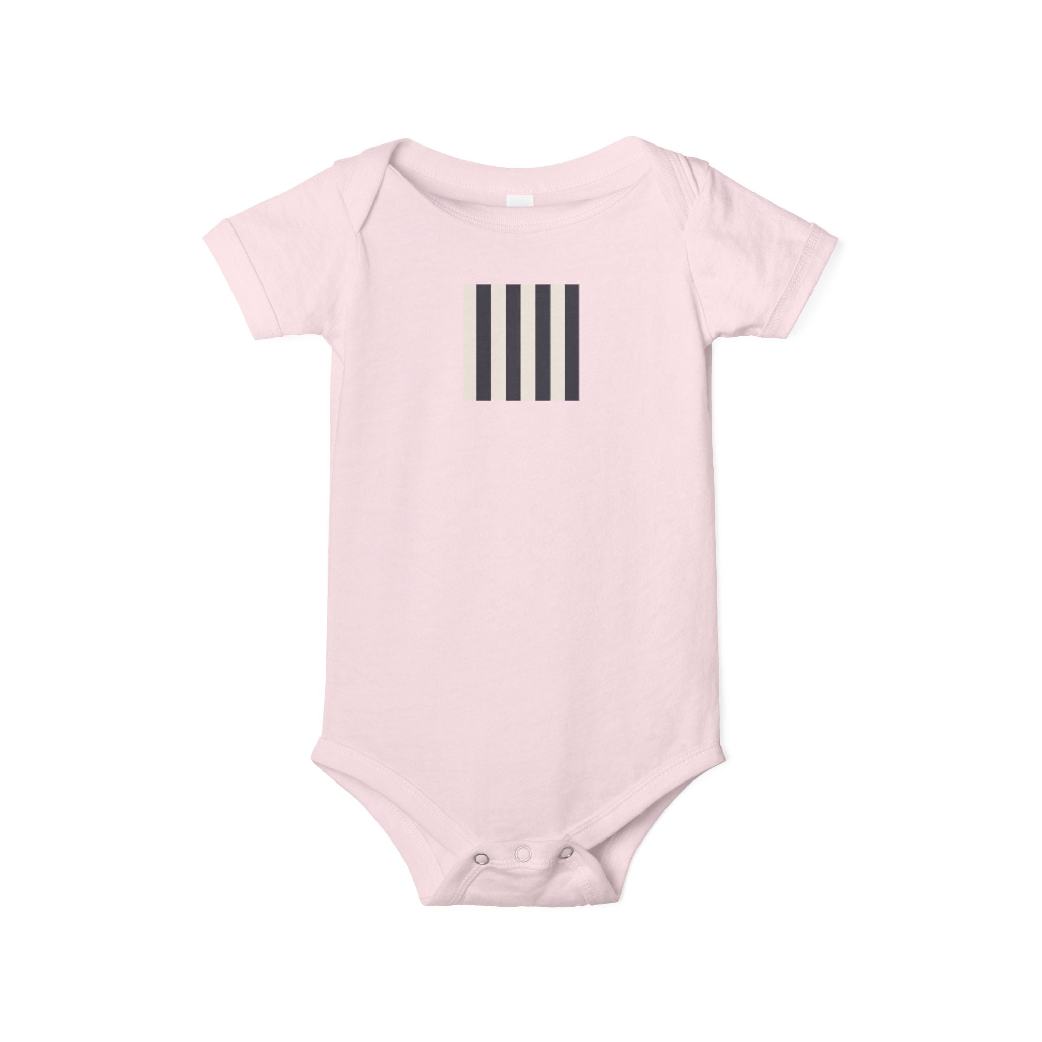 MOSiQ | Day of the Dead Infant One Piece with Stripes, Cute Baby Bodysuit, Newborn Gift, Stylish Infant Outfit, Unisex Baby Clothes, Baby Shower Gift