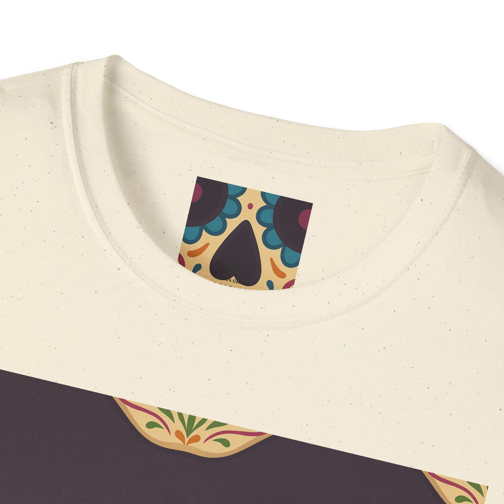 MOSAiC | Day of the Dead T-Shirt, Unisex Graphic Tee, Halloween Shirt, Sugar Skull Top, Boho Festival Wear, Vintage Style Apparel