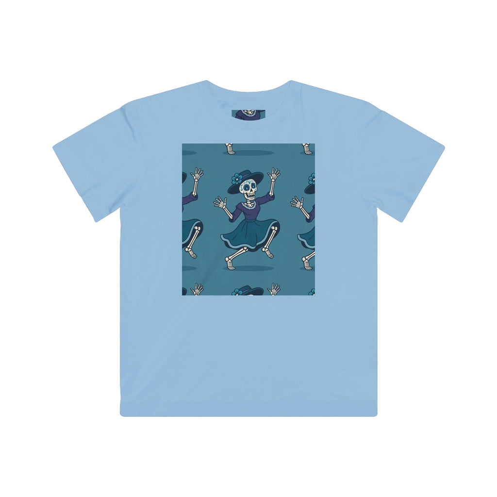 MOSiQ | Day of the Dead  Kids Halloween Skeleton Tee, Fun Kids Shirt, Spooky Costume Tee, Trick or Treat Shirt, Gift for Kids, Halloween Party Outfit