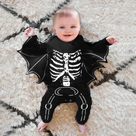 MOSiQ | Day of the Dead Halloween clothing baby long sleeve jumpsuit