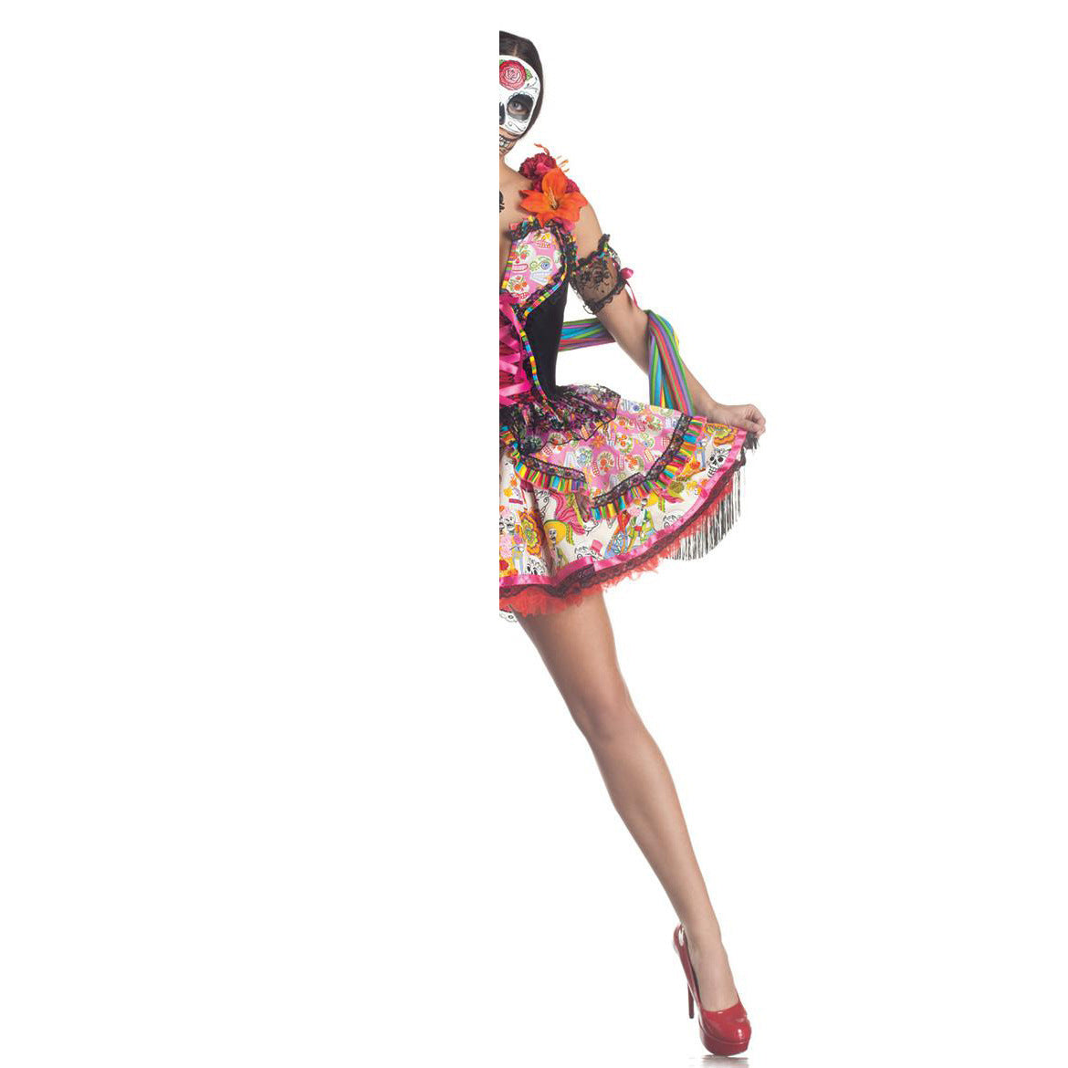 MOSiQ | Day of the Dead  Halloween Spiritual Love Costume Performance Costume Role Play Demon Vampire Stage Wear