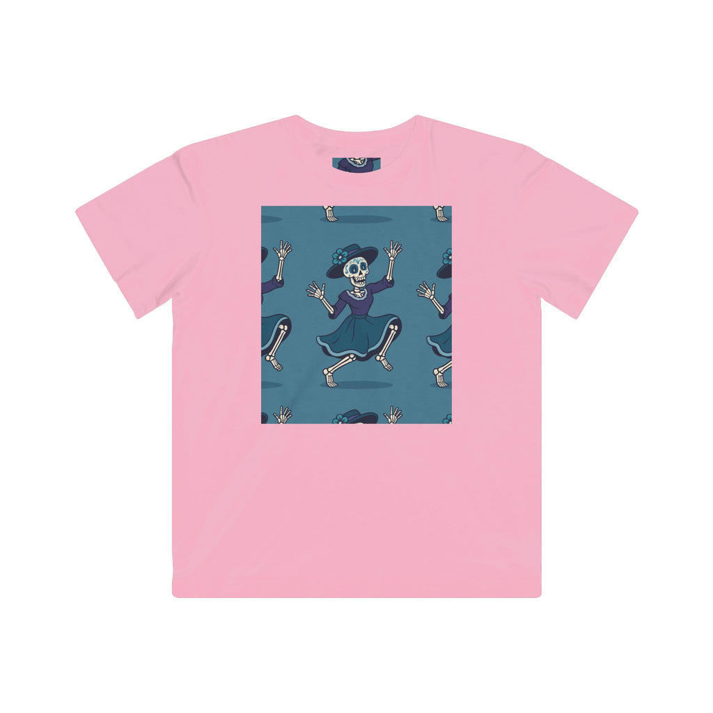 MOSiQ | Day of the Dead  Kids Halloween Skeleton Tee, Fun Kids Shirt, Spooky Costume Tee, Trick or Treat Shirt, Gift for Kids, Halloween Party Outfit