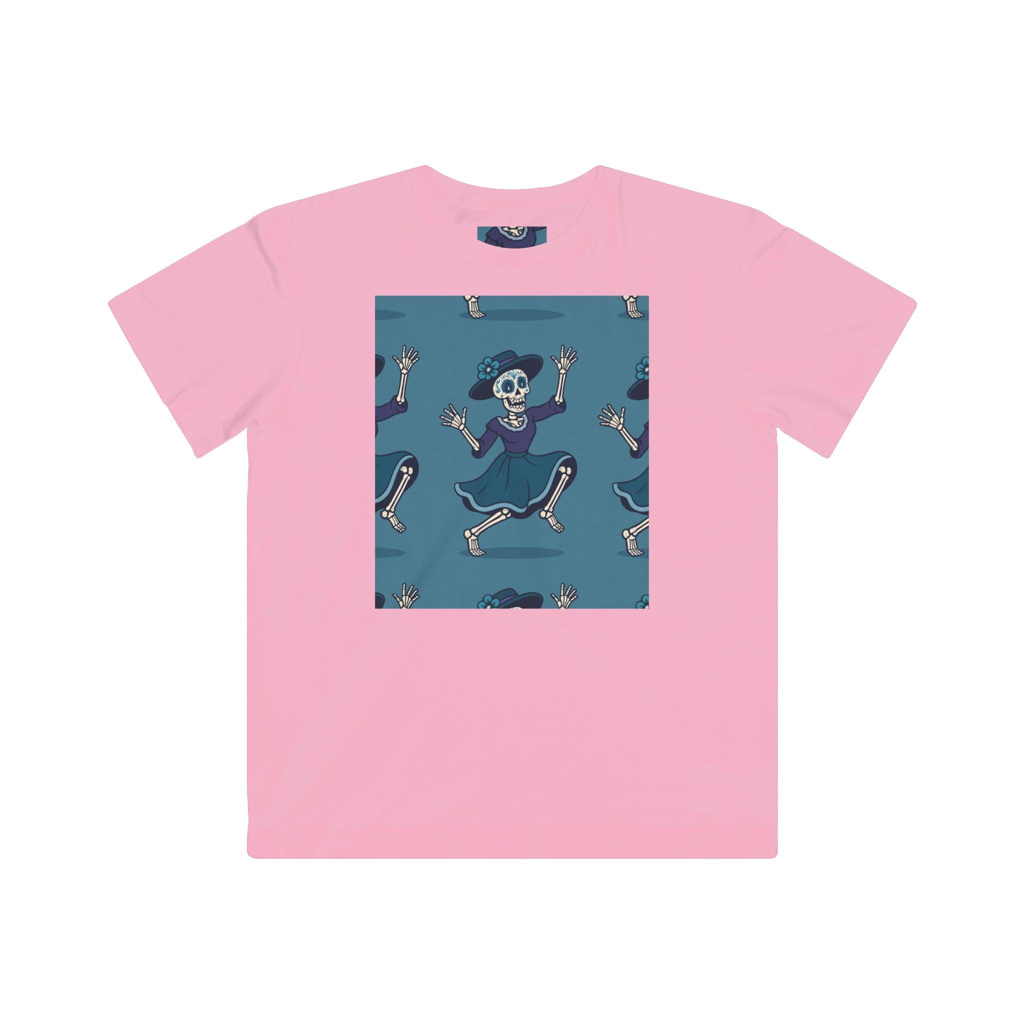 MOSiQ | Day of the Dead  Kids Halloween Skeleton Tee, Fun Kids Shirt, Spooky Costume Tee, Trick or Treat Shirt, Gift for Kids, Halloween Party Outfit