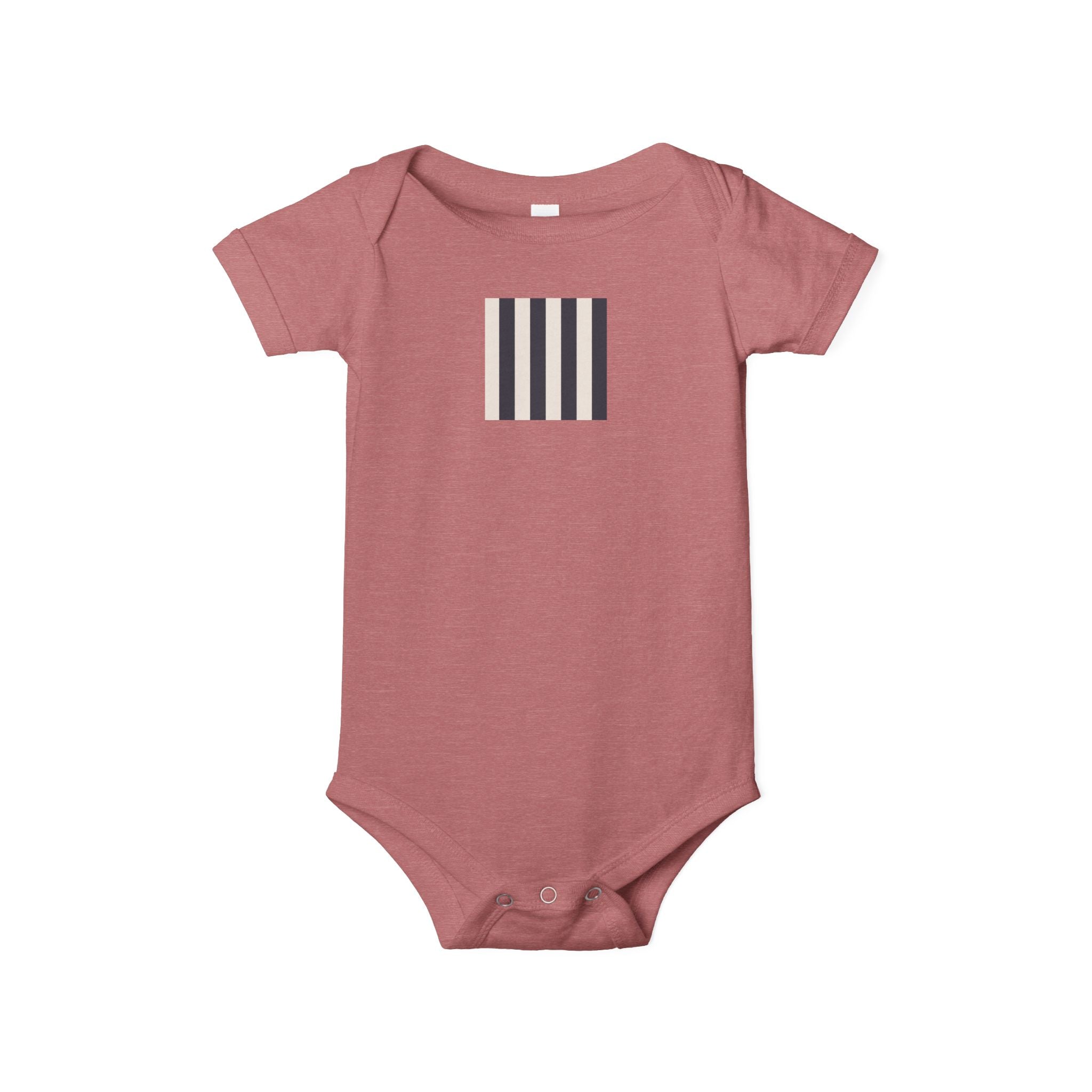 MOSiQ | Day of the Dead Infant One Piece with Stripes, Cute Baby Bodysuit, Newborn Gift, Stylish Infant Outfit, Unisex Baby Clothes, Baby Shower Gift