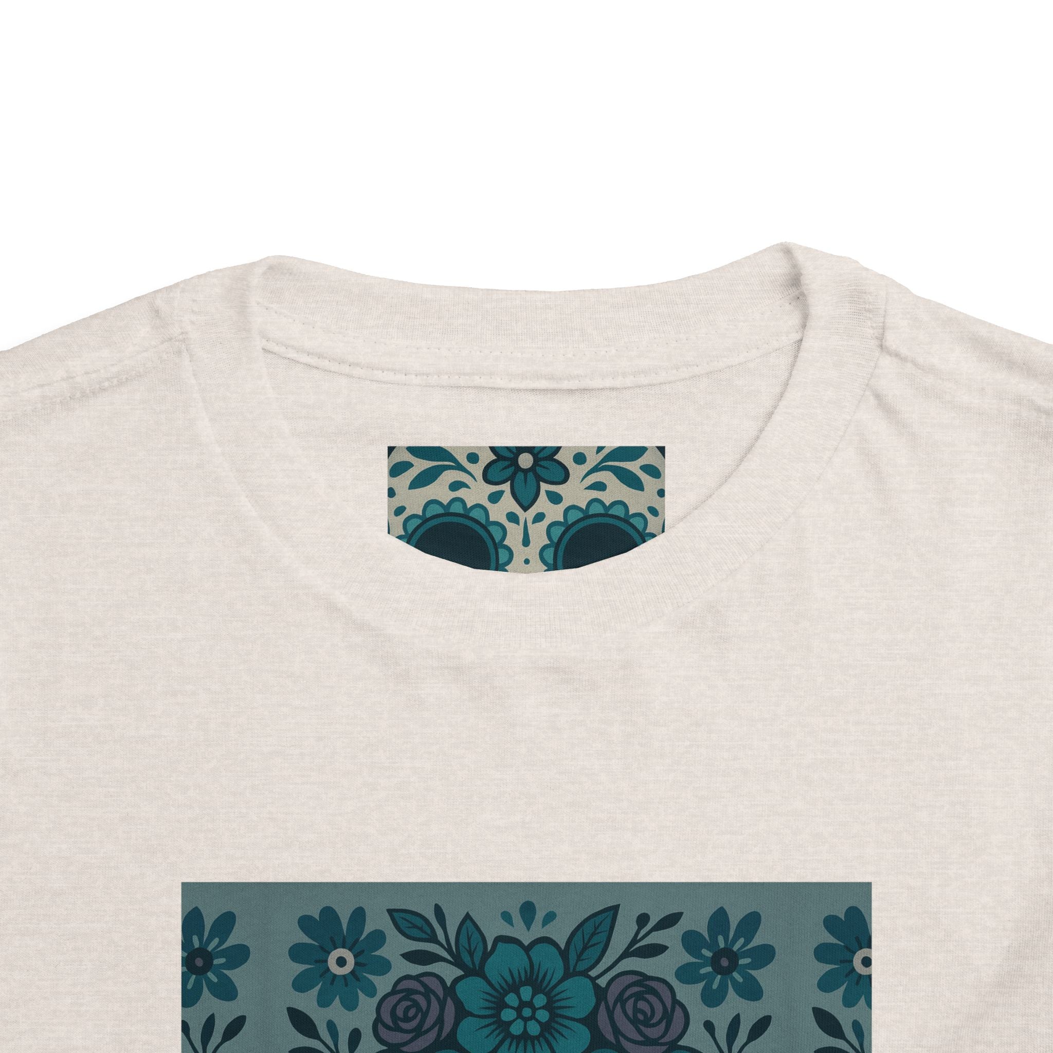 MOSiQ | Day of the Dead  Sugar Skull Toddler Tee, Kids' Halloween Shirt, Día de los Muertos Gift, Cute Toddler Outfit, Toddler Graphic T-Shirt